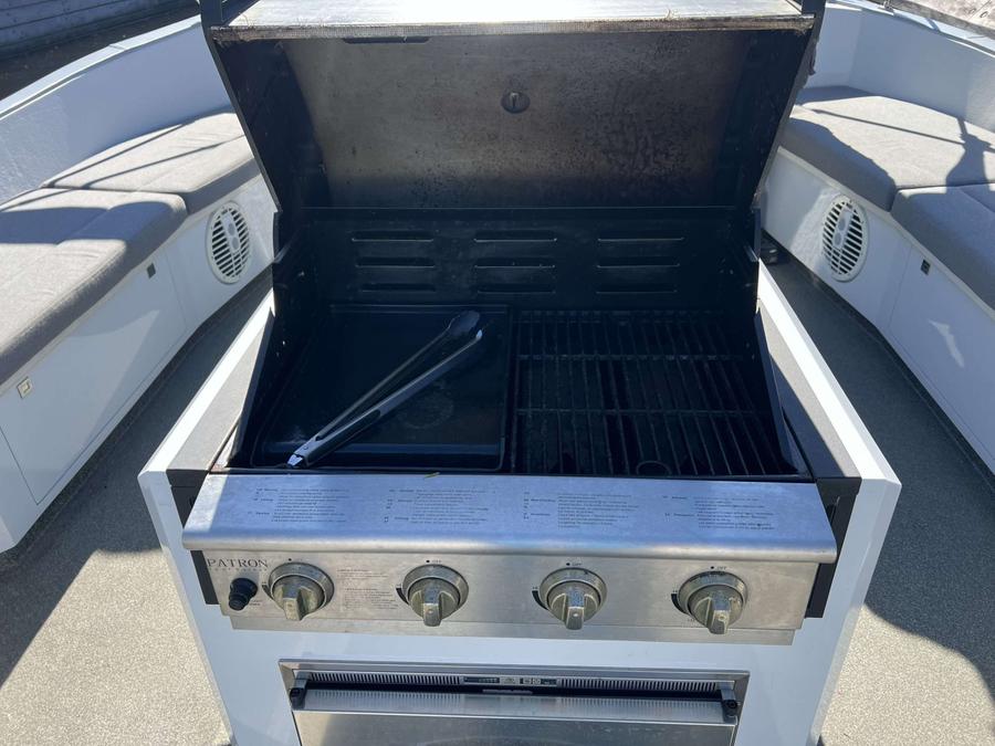Aluminium Reddingsloep XL - Kuip met barbecue en besturingselementen